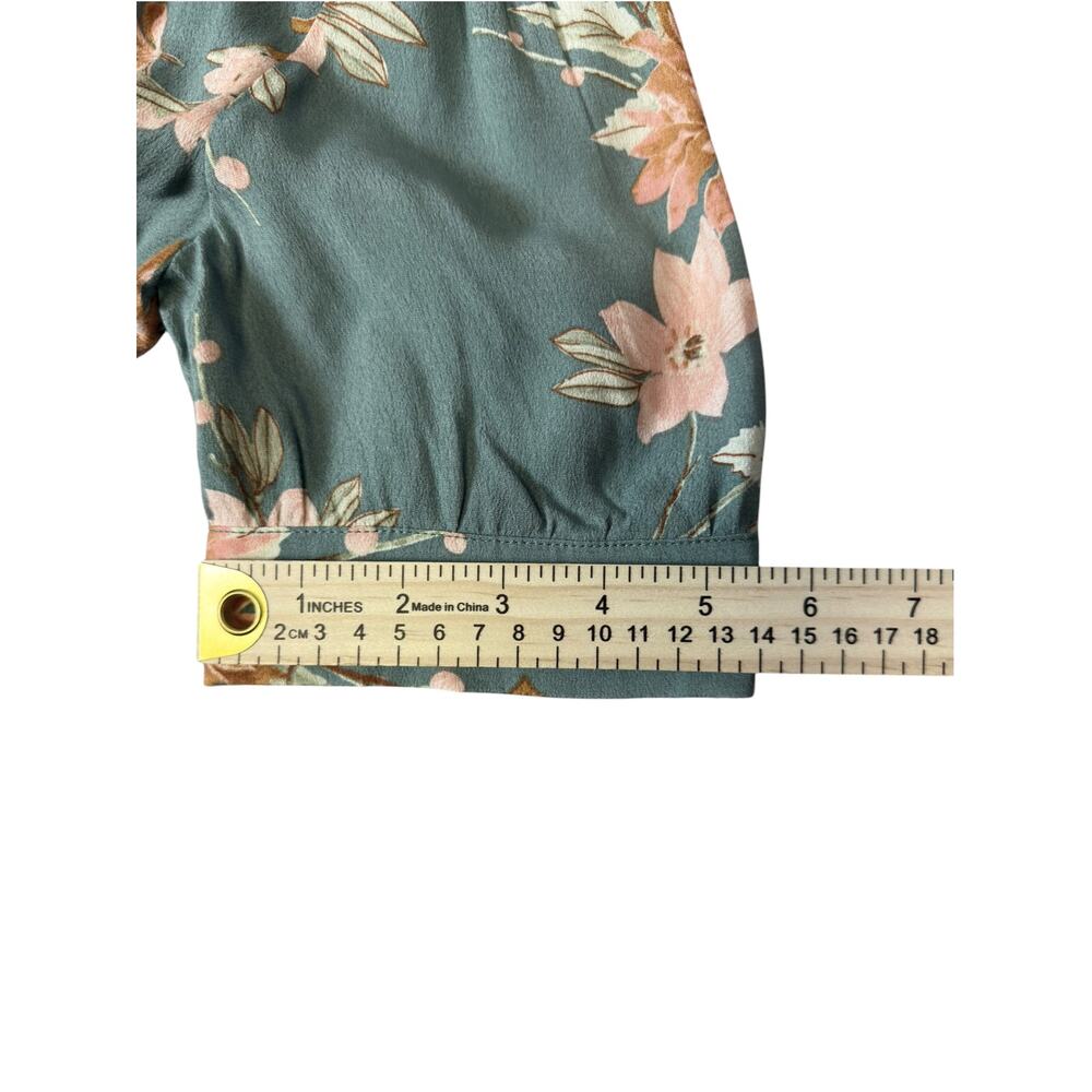 Petal & Pup Frampton Floral Maxi Dress NWT Size 6 Teal Pink Button Front - Picture 8 of 11